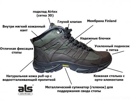 Треккинговые ботинки ALS L-046