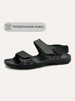 Сандалии кожаные ALS L-050 (черный)